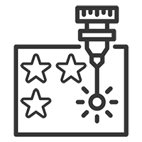laser with nested design