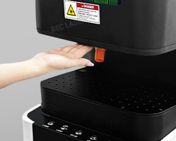 hand in laser area