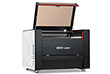 Aeon Nova10 S Redline  Professional CO2 Laser Cutter and Engraver three-quarter view with lid open