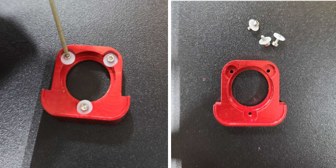 lens housin, bolts