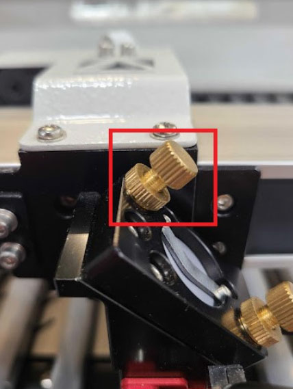 brass alignment knob and set screw