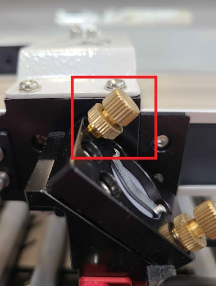 brass alignment knob and set screw