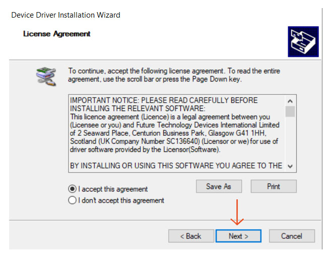 Device Drivers Installation Wizard
