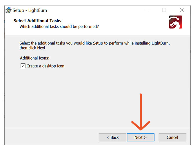 Setup LightBurn Wizard