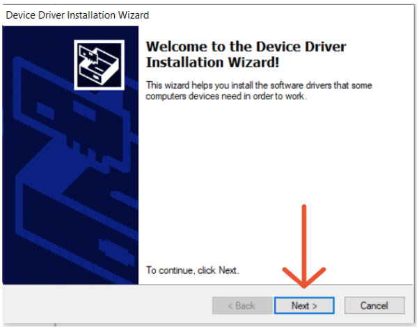 Device Driver Installation Wizard