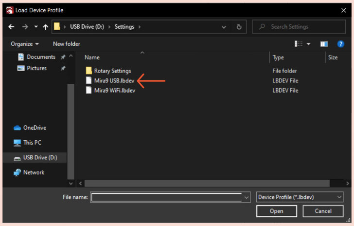 file ending in USB.lbdevr