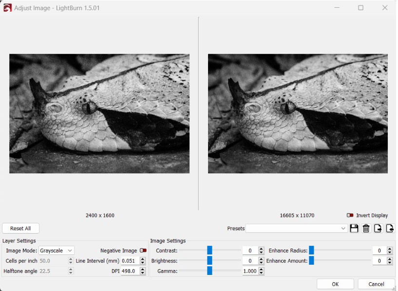 lightburn interface