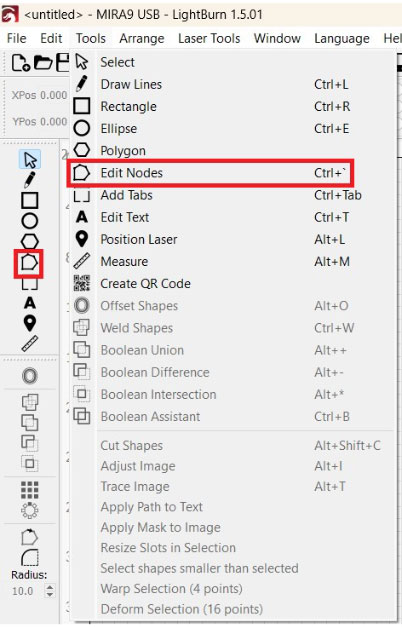 lightburn interface