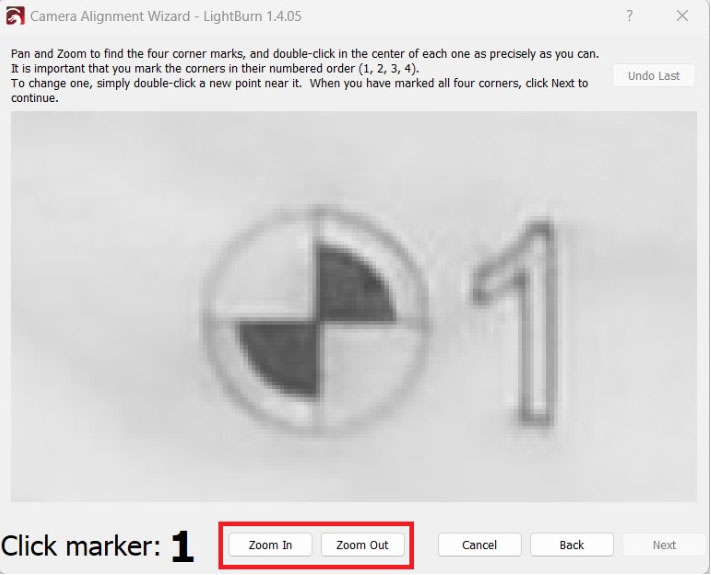 Marker 1 target