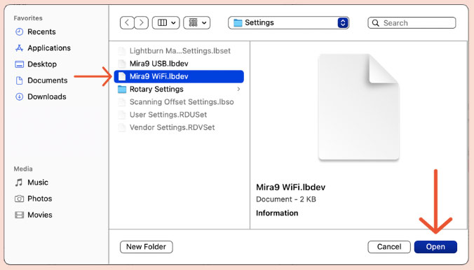 file ending in WiFi.lbdev