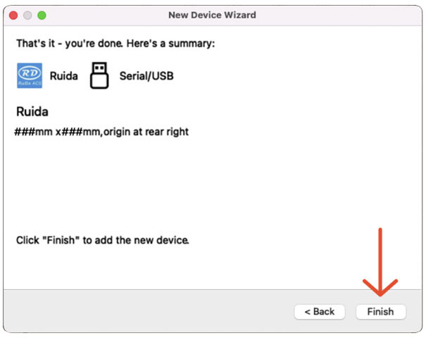 New Device Wizard window