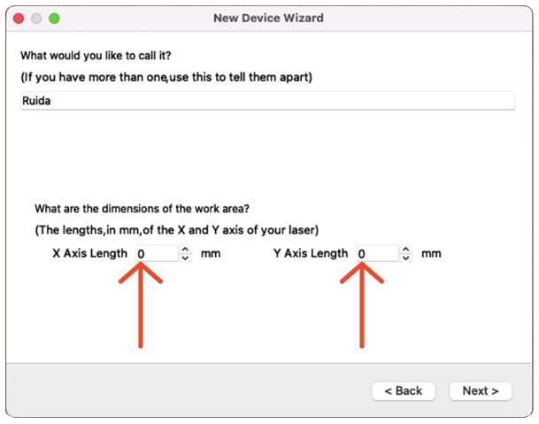 New Device Wizard window