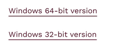 Choose 32-bit or 64-bit