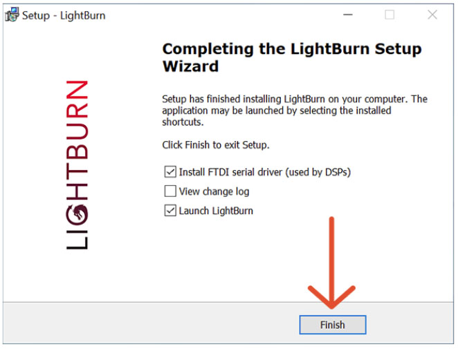 LightBurn Setup Wizard