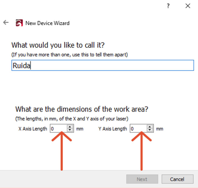 New Device Wizard window
