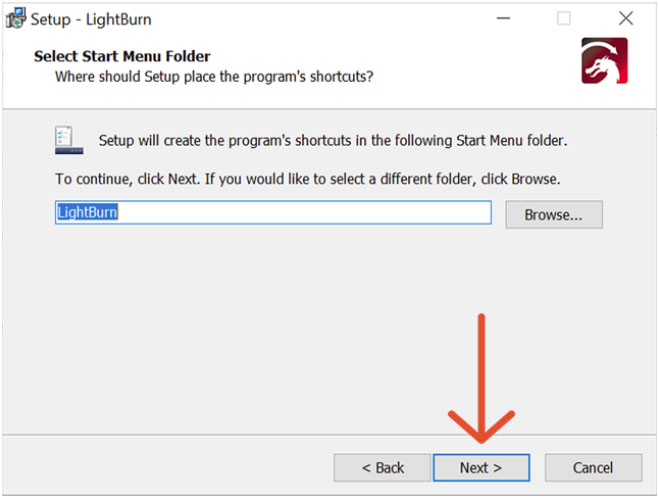 LightBurn Setup window