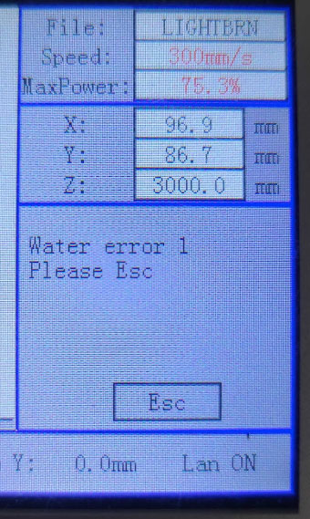 machine error