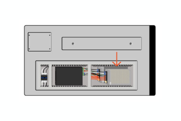 Side of machine
