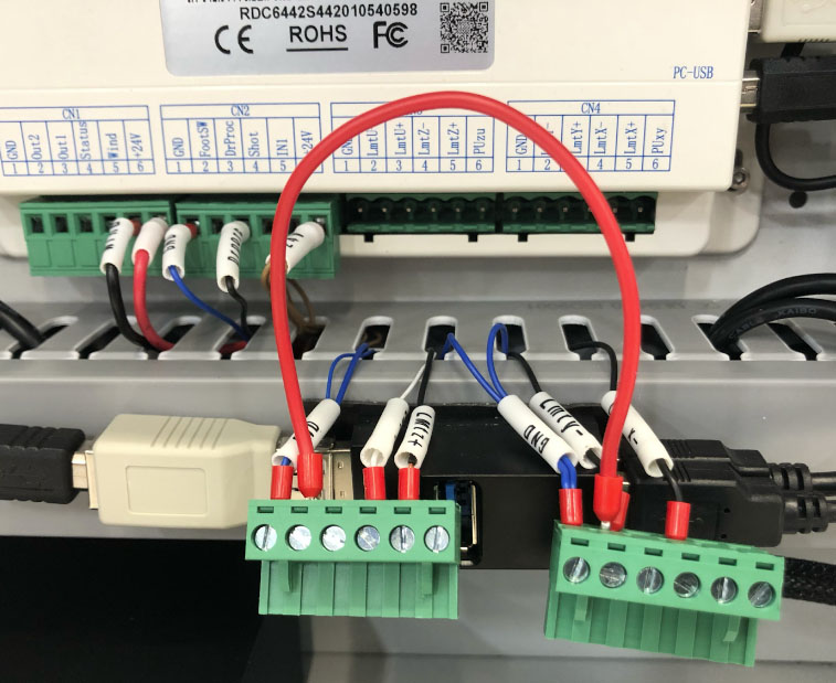 jumper wire into the empty port
