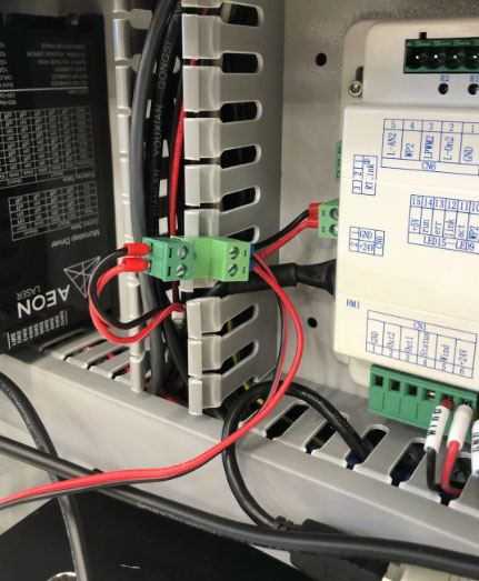 male terminal block from Super Box into CN0 terminal port