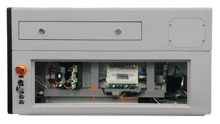 Wire cover between the drivers and the controller