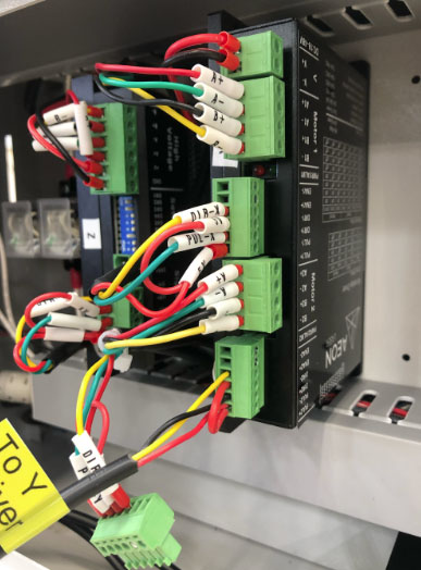 Y Driver terminal block from Super Box to empty Y Driver port
