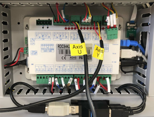 AXIS U terminal block from Super Box into AXIS U port