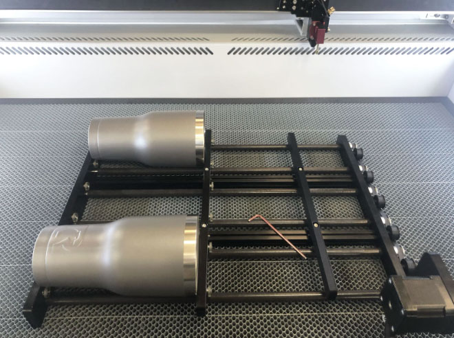 Multi-Roller, one tumbler on the back left rollers and one tumbler on the front left rollers