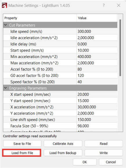 LightBurn - Load from File