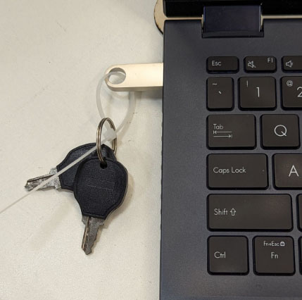 USB drive in computer