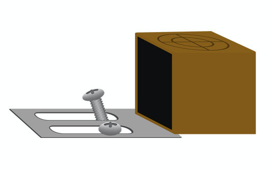 Y-Sensor bracket, with loosened screws